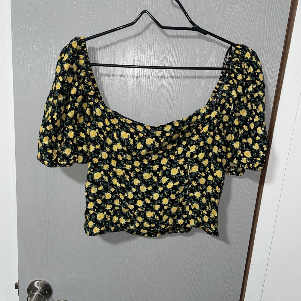 Flower print top